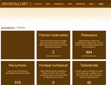 Tablet Screenshot of forum.hevostalli.net