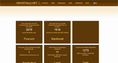 Desktop Screenshot of hevostalli.net
