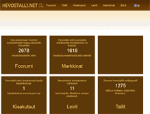 Tablet Screenshot of hevostalli.net